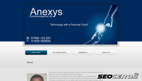 anexys.co.uk {typen} forhåndsvisning