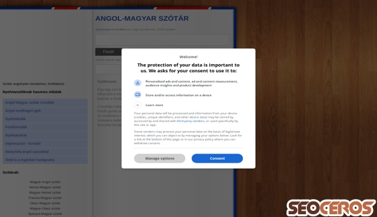 angol-magyar-szotar.hu desktop náhľad obrázku