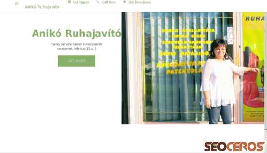 aniko-ruhajavito.business.site desktop obraz podglądowy