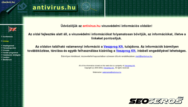 antivirus.hu desktop Vista previa