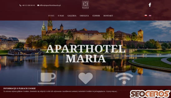 aparthotelmaria.pl desktop prikaz slike