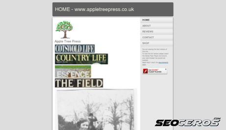 appletreepress.co.uk desktop Vista previa