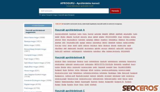 aproguru.hu desktop náhled obrázku