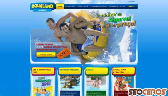 aqualand.pt desktop előnézeti kép