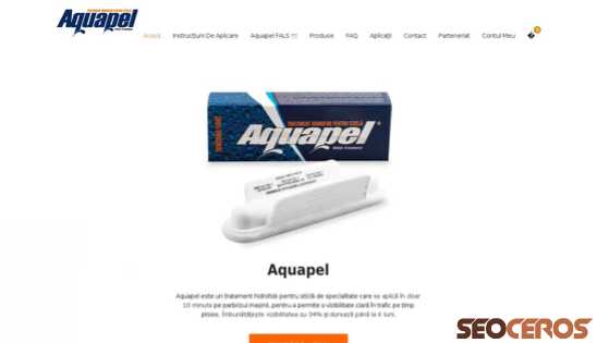 aquapel.ro desktop förhandsvisning