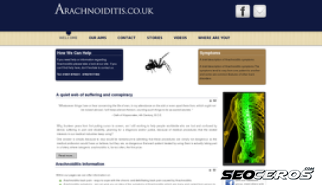 arachnoiditis.co.uk desktop previzualizare