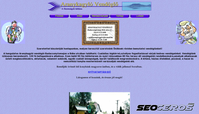 aranykagylo.hu desktop náhled obrázku