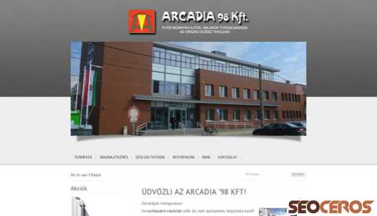 arcadia98.hu desktop förhandsvisning