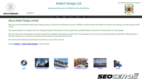 ardentdesign.co.uk desktop előnézeti kép