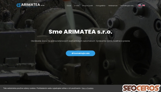 arimatea.sk desktop vista previa