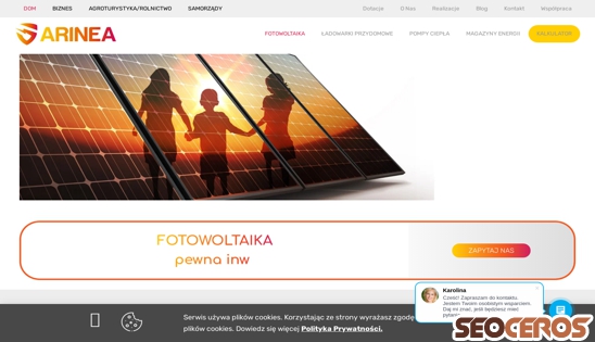 arinea.pl desktop preview