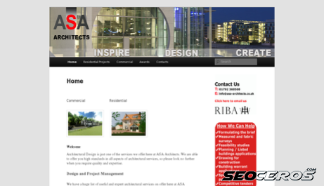 asa-architects.co.uk desktop förhandsvisning