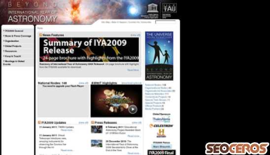 astronomy2009.org desktop előnézeti kép