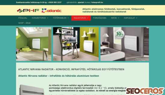 atlantic.futesprofi.hu/nirvana-radiator desktop náhľad obrázku