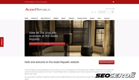 audio-republic.co.uk desktop preview