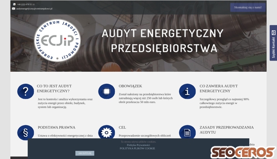 audyt-energetyczny.centrumjakosci.pl desktop előnézeti kép