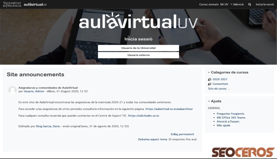 aulavirtual.uv.es desktop förhandsvisning