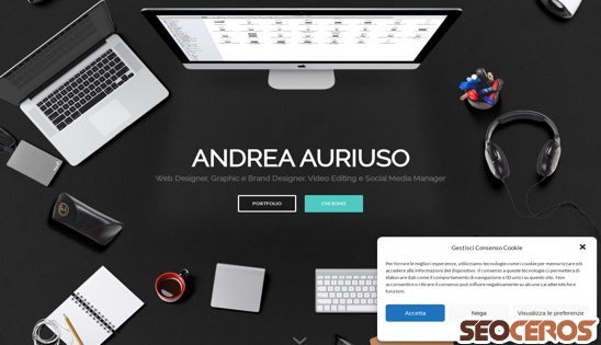 auriusoandrea.com desktop preview