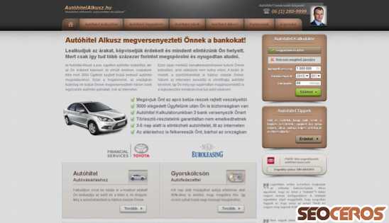 autohitelalkusz.hu desktop náhľad obrázku