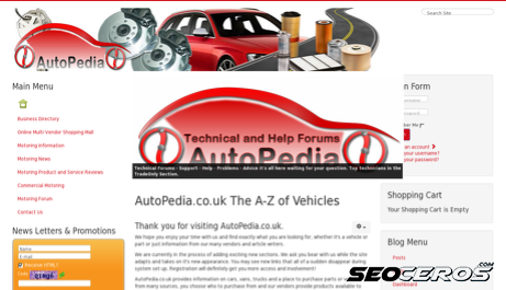 autopedia.co.uk desktop náhled obrázku