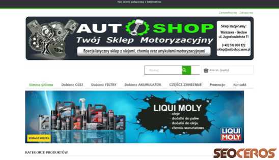 autoshop.waw.pl desktop previzualizare