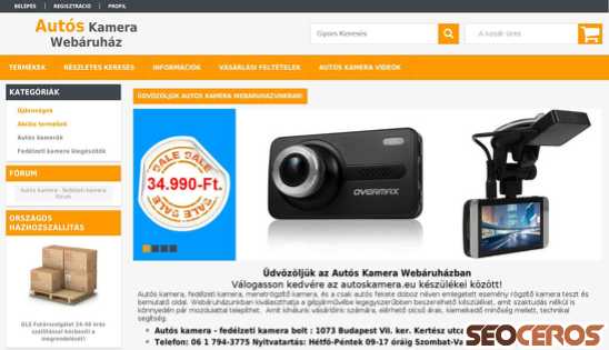 autoskamera.eu desktop előnézeti kép