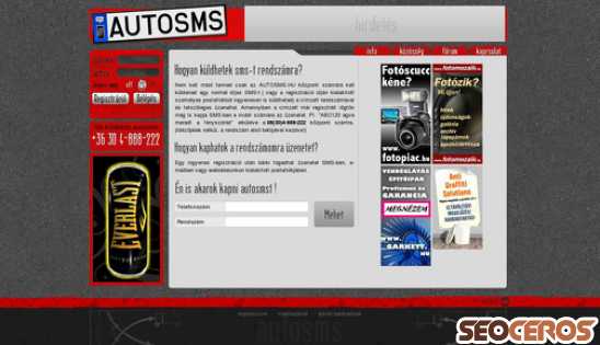 autosms.hu desktop előnézeti kép
