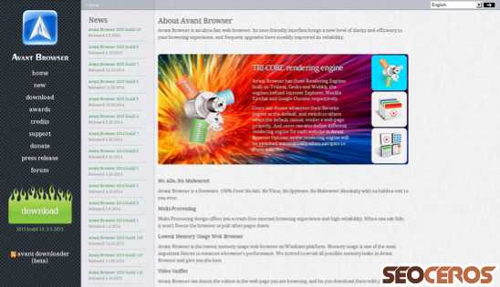 avantbrowser.com desktop előnézeti kép