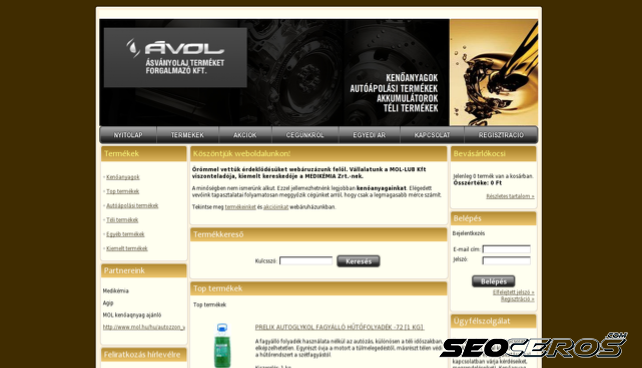 avol.hu desktop Vista previa