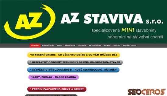 azstaviva.cz desktop vista previa