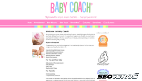 babycoach.co.uk desktop förhandsvisning