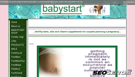 babystart.co.uk desktop förhandsvisning