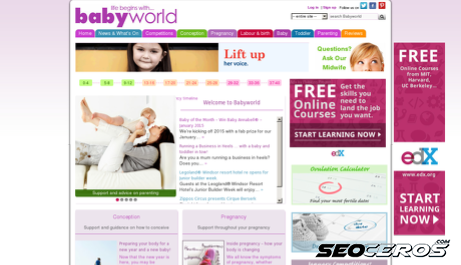 babyworld.co.uk desktop náhled obrázku