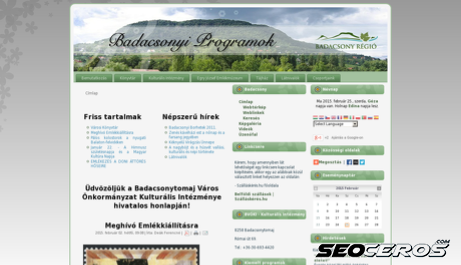 badacsonyiprogramok.hu desktop Vorschau