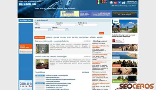 balaton.hu desktop előnézeti kép