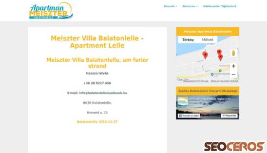 balatonlelleiszallasok.hu/meiszter-villa desktop náhled obrázku