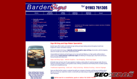 barden-signs.co.uk desktop Vista previa
