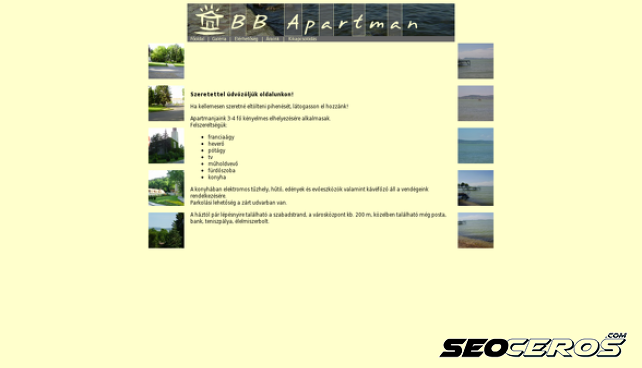bbapartman.hu desktop náhled obrázku