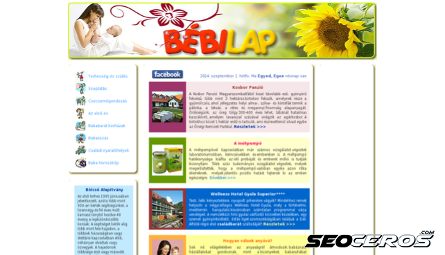 bebilap.hu desktop obraz podglądowy