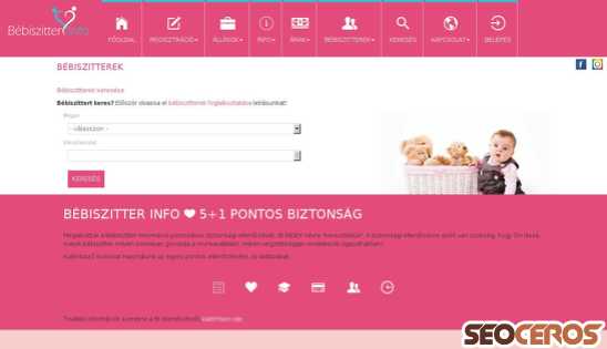 bebiszitter.info desktop previzualizare