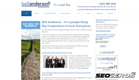 bellanderson.co.uk desktop náhled obrázku