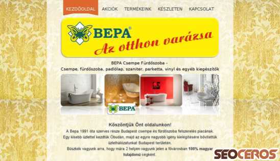 bepa.hu desktop előnézeti kép
