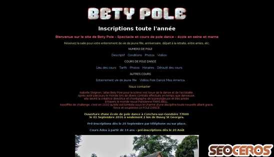 betypole.fr desktop vista previa