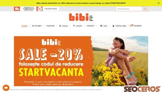 bibi-shoes.ro desktop previzualizare