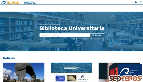 biblioteca.ulpgc.es {typen} forhåndsvisning