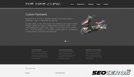 bikeclinic.co.uk desktop náhľad obrázku