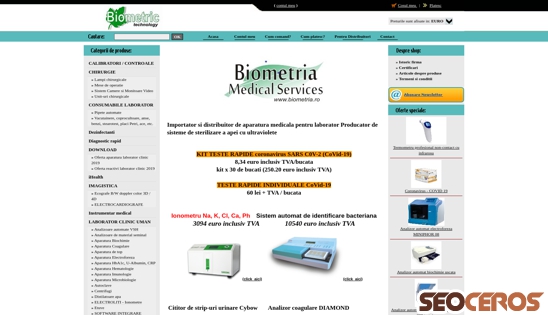 biometria.ro desktop Vorschau