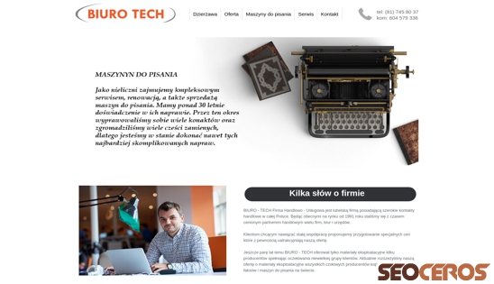 biuro-tech.pl desktop förhandsvisning