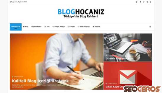 bloghocaniz.com desktop förhandsvisning