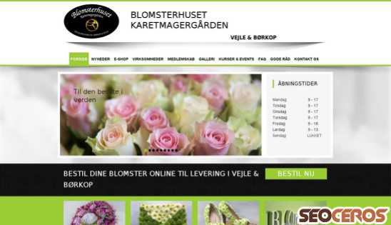 blomsterhuset.dk desktop Vorschau